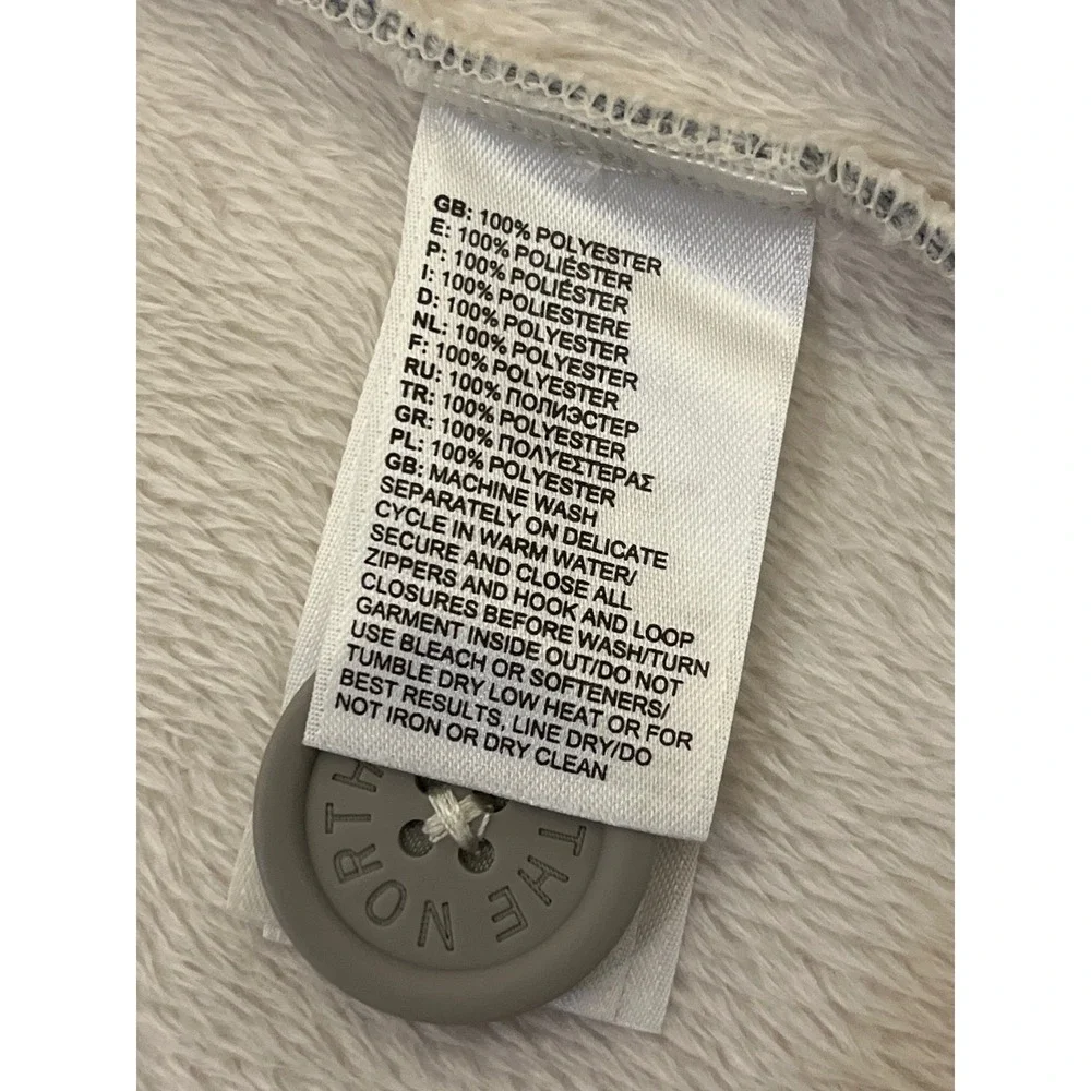 The North Face Womens Gray Fleece Lined Collar Jacket Size S - Picture 6 of 7